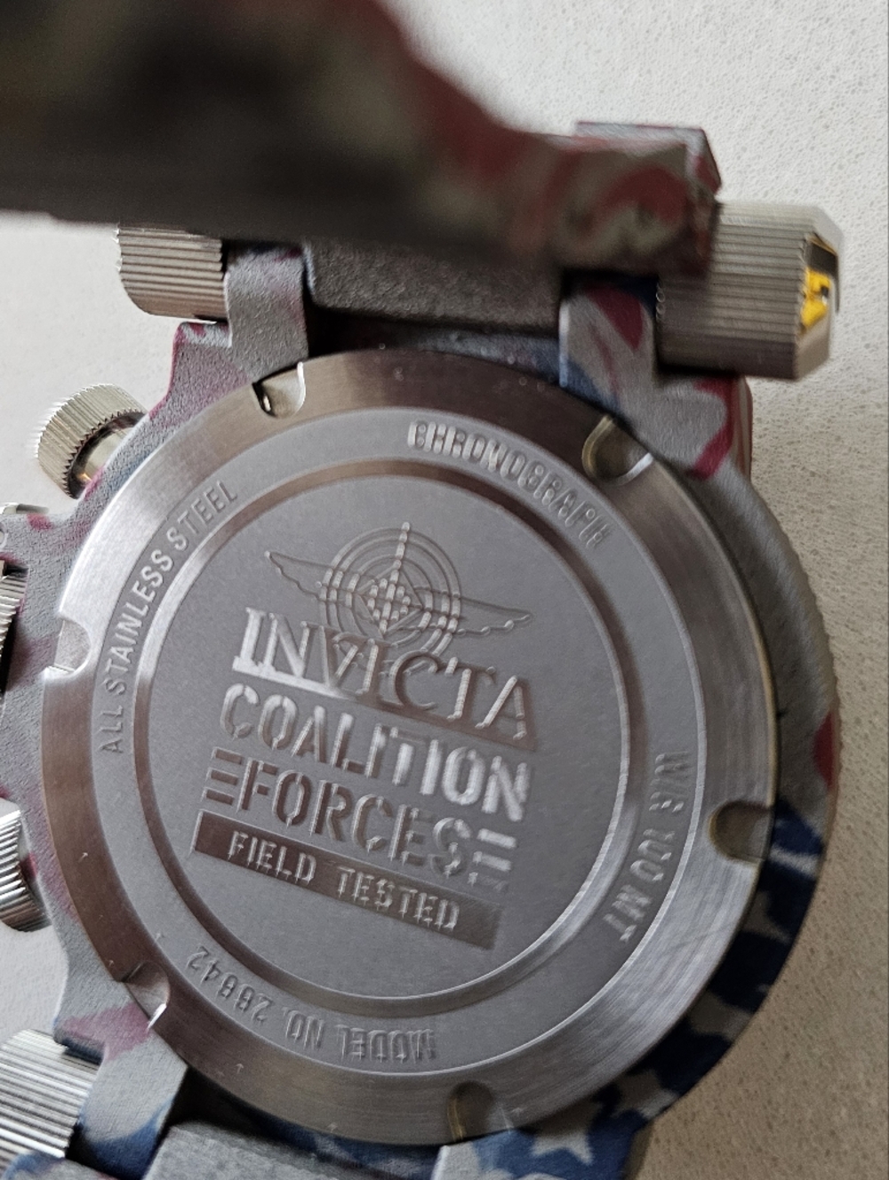 NEW Invicta 26642 Coalition Forces Patriotic Chronograph Swiss quartz Watch - Picture 5 of 5